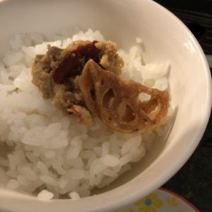 「オコメノカミサマ」銀シャリと肉味噌